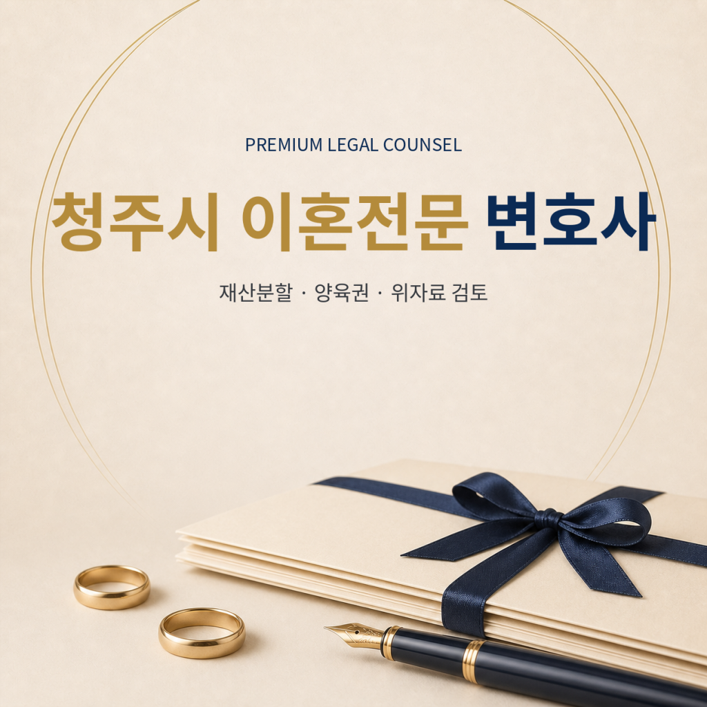 청주시 이혼전문 변호사