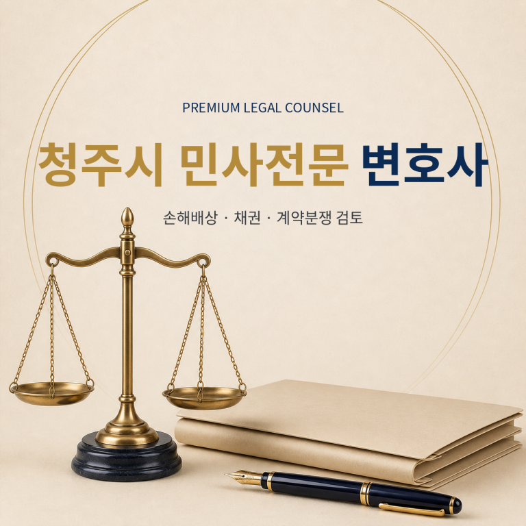 청주시 민사전문 변호사